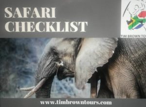 Safari Checklist